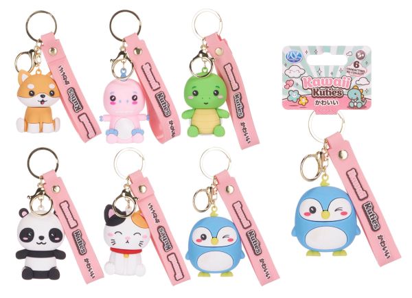 KAWAII KUTIES Portachiavi 3D 7cm 6ass…x144